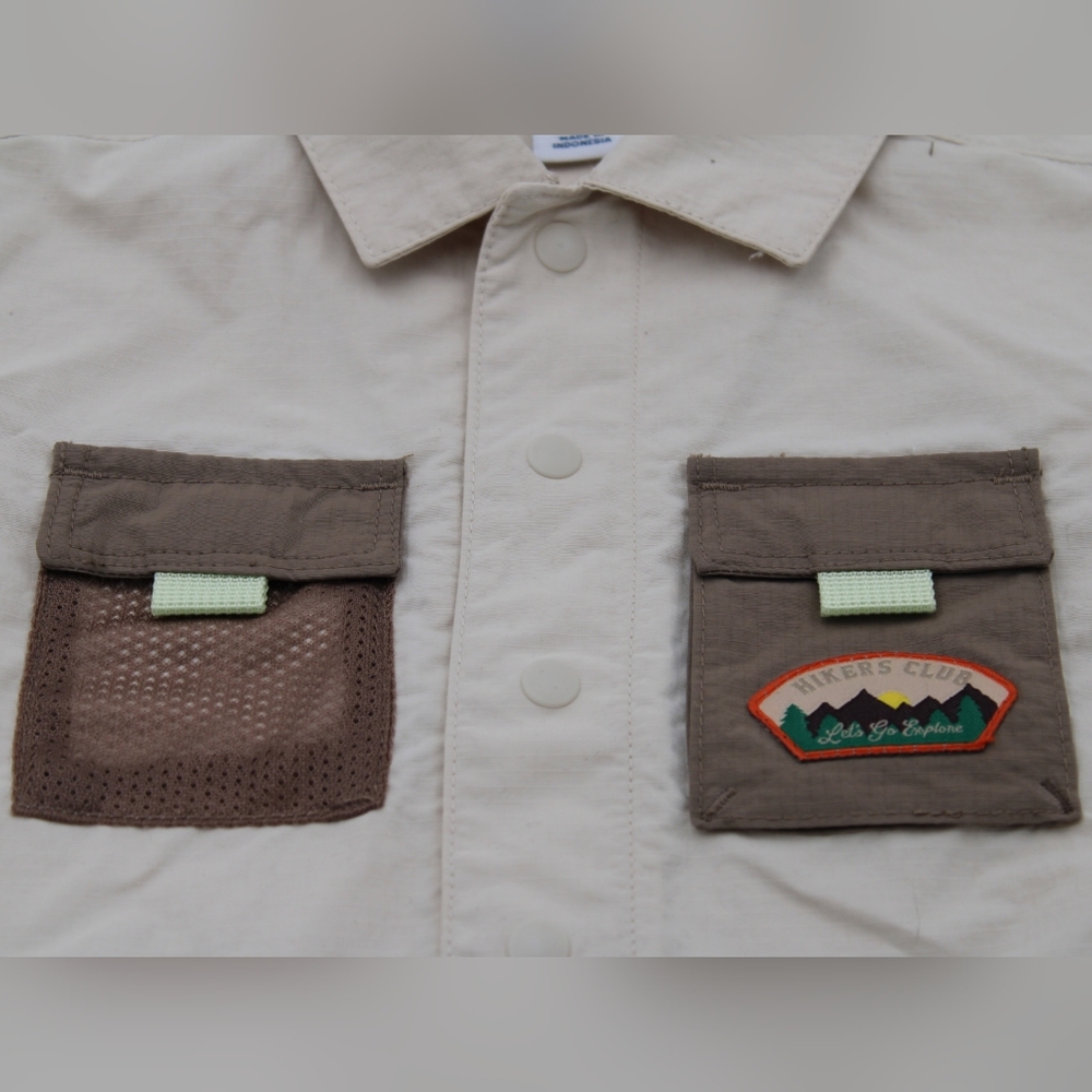 Old Navy Boys Utility Shirt & Shorts Set Khaki (Mixed Sizes) - Picture 5 of 7
